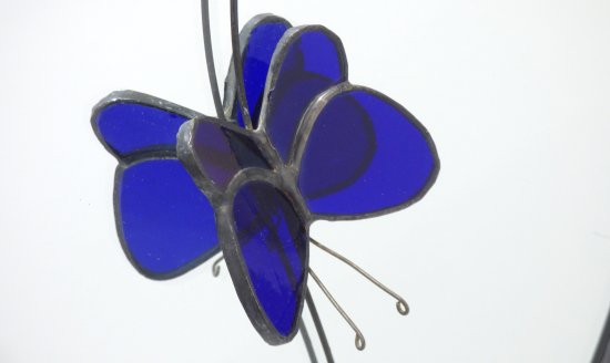 Original stained glass mirror art by Mike Caddy of Vitreus Art, on show at the gallery near Towcester and Milton Keynes in Northants