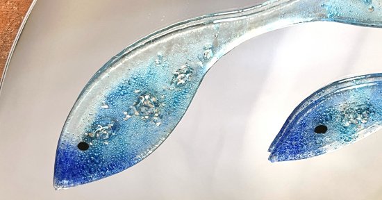 Original fused glass art by Jenny Timms of Vitreus Art, on show at the gallery near Towcester and Milton Keynes in Northants UK