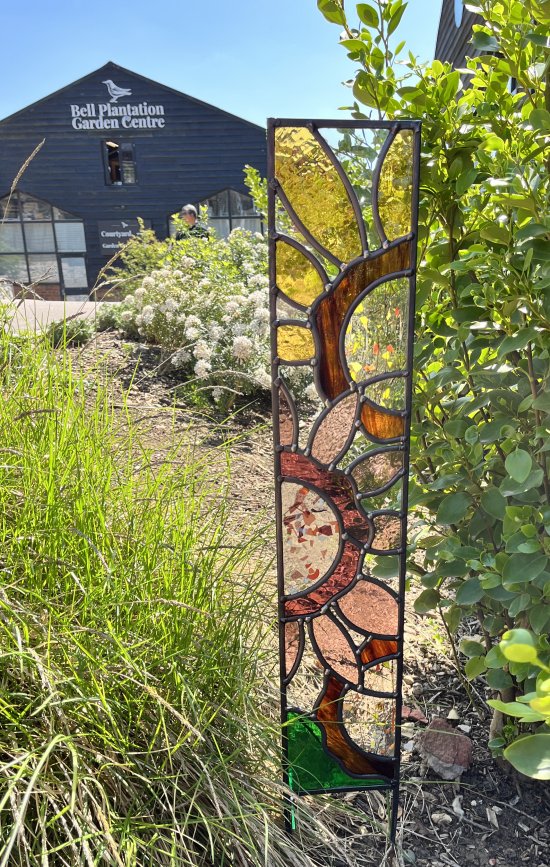 Garden Stained Glass panels by Vitreus Art