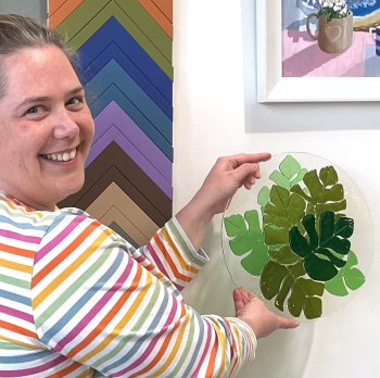 Glass fusing evening course with Vitreus Art - learn fusing, slumping with frits, moulds and more