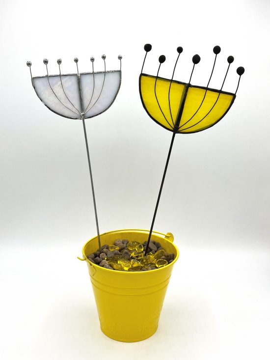 New - copper foiled flowers for your home made by Vitreus Art