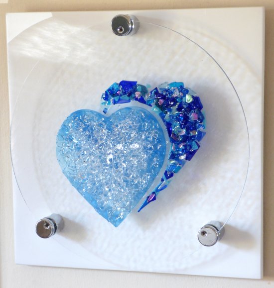 Fused Glass wall art by Vitreus Art