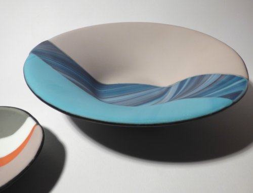 Fused Glass bowl by Ken Flegg at Vitreus Art
