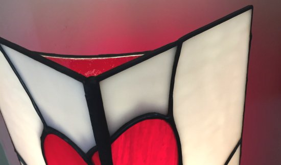 LoveLight lamp close up by Vitreus Art
