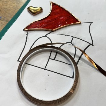 Learn the basics of copper foiled stained glass with Vitreus Art