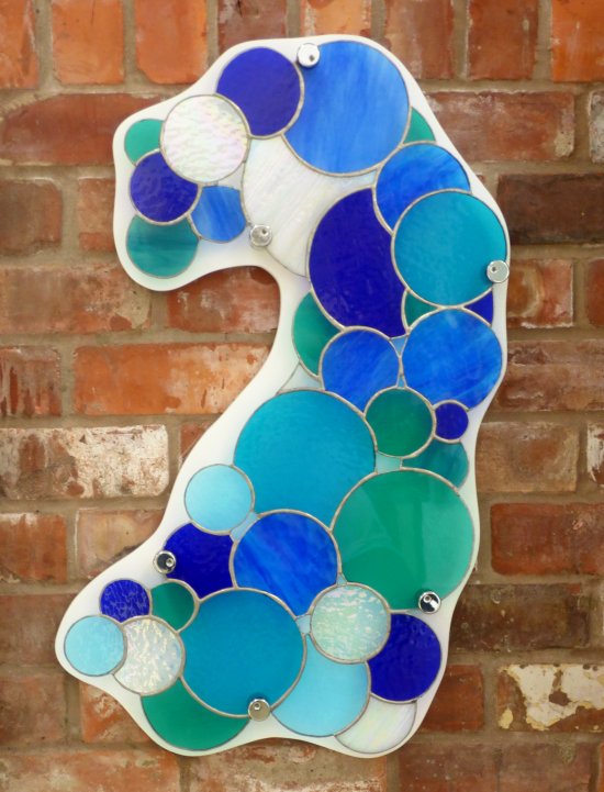 Vitreus Art Poldhu Spray stained glass wall art