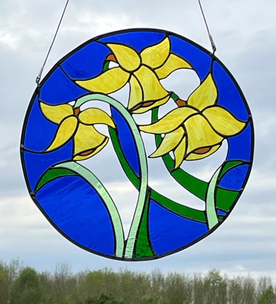 Brand new stained glass art from Vitreus Art - Nectar Collector in copper foiled stained glass