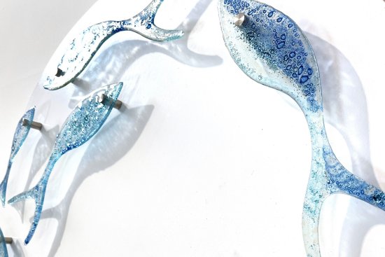 Original fused glass art by Jenny Timms of Vitreus Art, on show at the gallery near Towcester and Milton Keynes in Northants UK